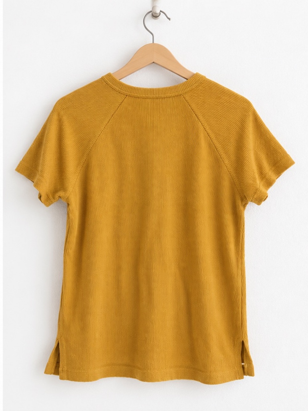 Fanmail Mustard Ribbed Short Sleeve Top - Picture 2 of 4